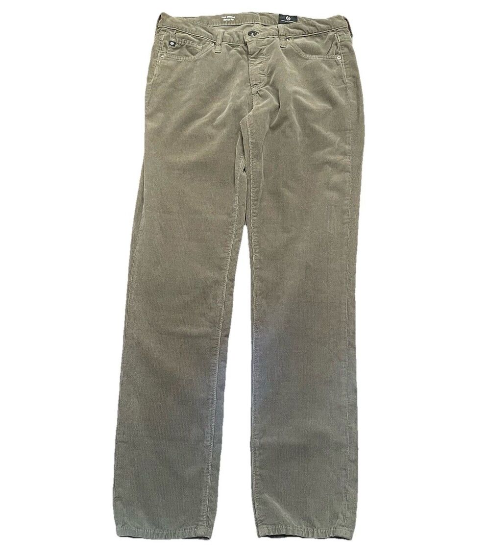 AG Adriano Goldschmied Cigarette Corduroy Pants 27 NWOT Quiet Luxury Preppy